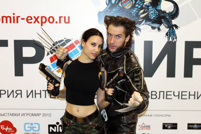 Lara Croft and Wolverine - Igromir'12