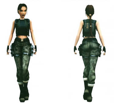 Lara Croft: camo pants