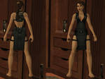 Lara Croft: ripped black dress by TanyaCroft