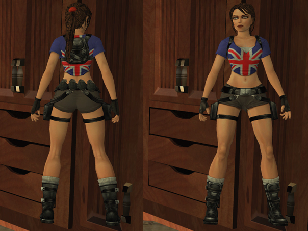 Lara Croft: union jack
