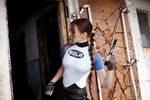 Lara Croft SOLA wetsuit - broken door by TanyaCroft