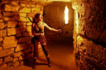 Lara Croft REBORN cosplay - exploring catacombs