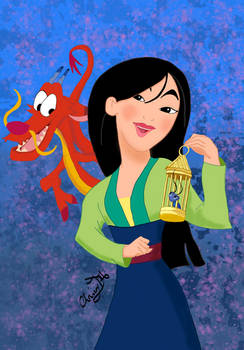 Mulan and Mushu 