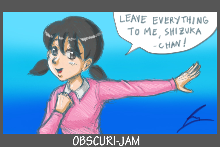 Obsciuri jam Shizuka from Doraemon