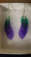 Scale Earrings: Lavender