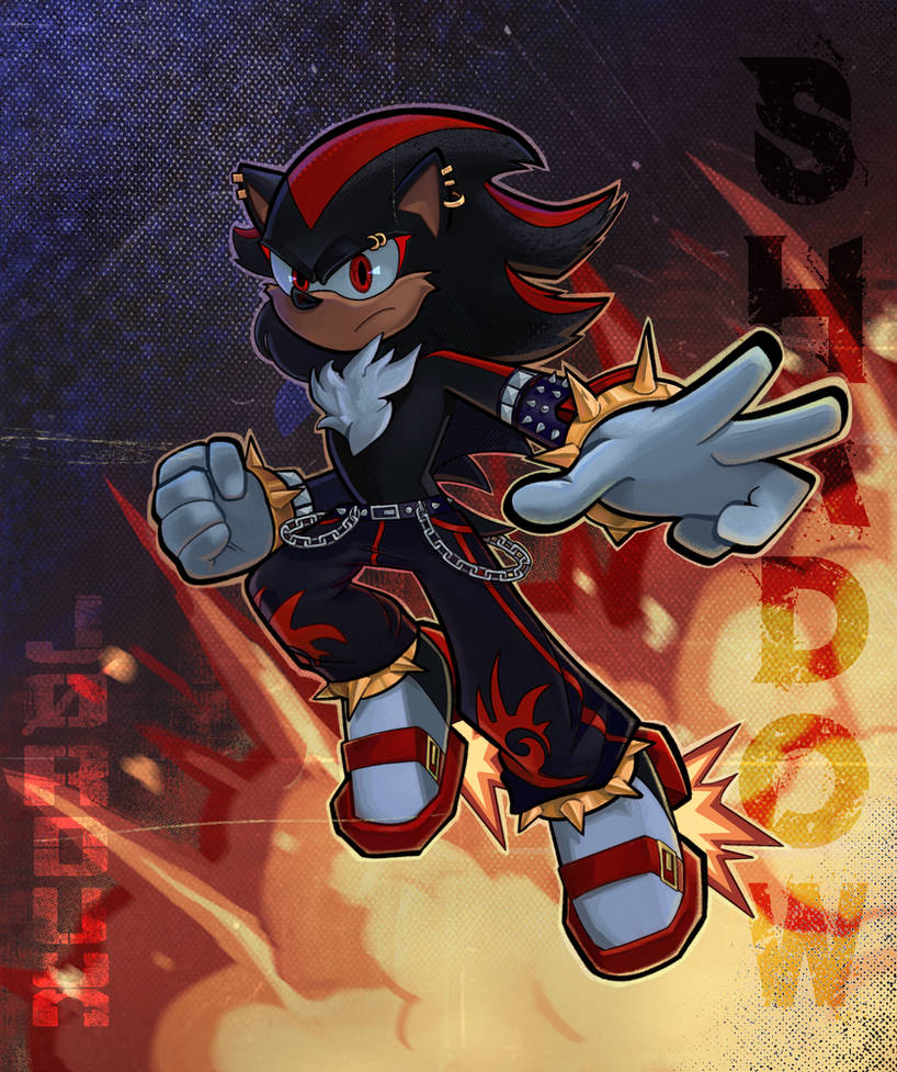 Shadow if he got his drip at hot topic by Joetz on DeviantArt