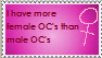 Female OC stamp