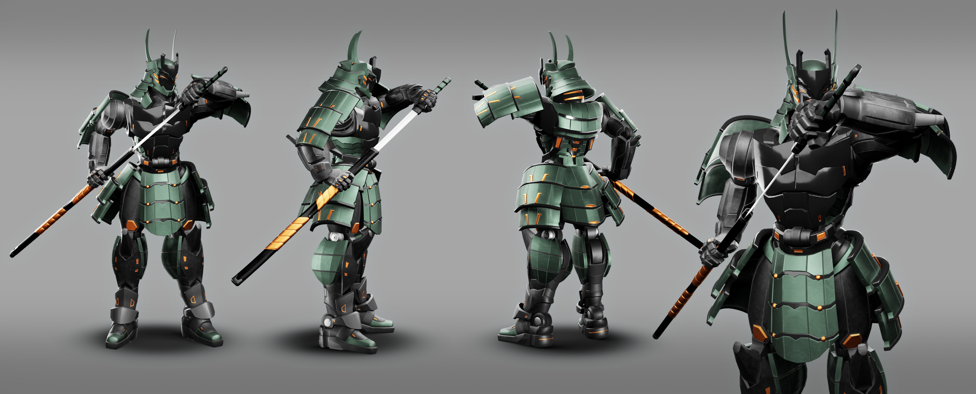Robot Samurai Rsting Samurai Robot RTS02 / Details by BillNguyen1411 on DeviantArt