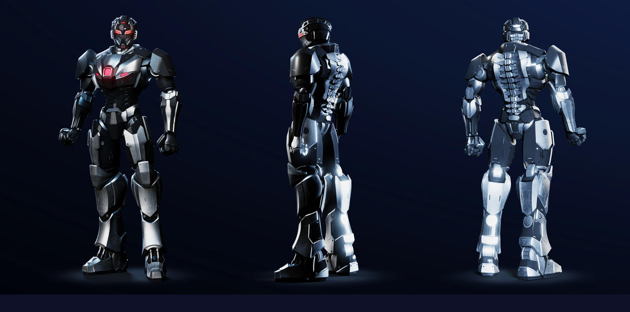 Robot character RTS03 / Details by BillNguyen1411 on DeviantArt