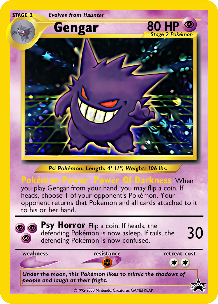 Shiny Mega Gengar Ex card by Metoro on DeviantArt