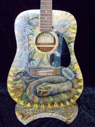 Custom Painted Acoustic, The Rattlesnake