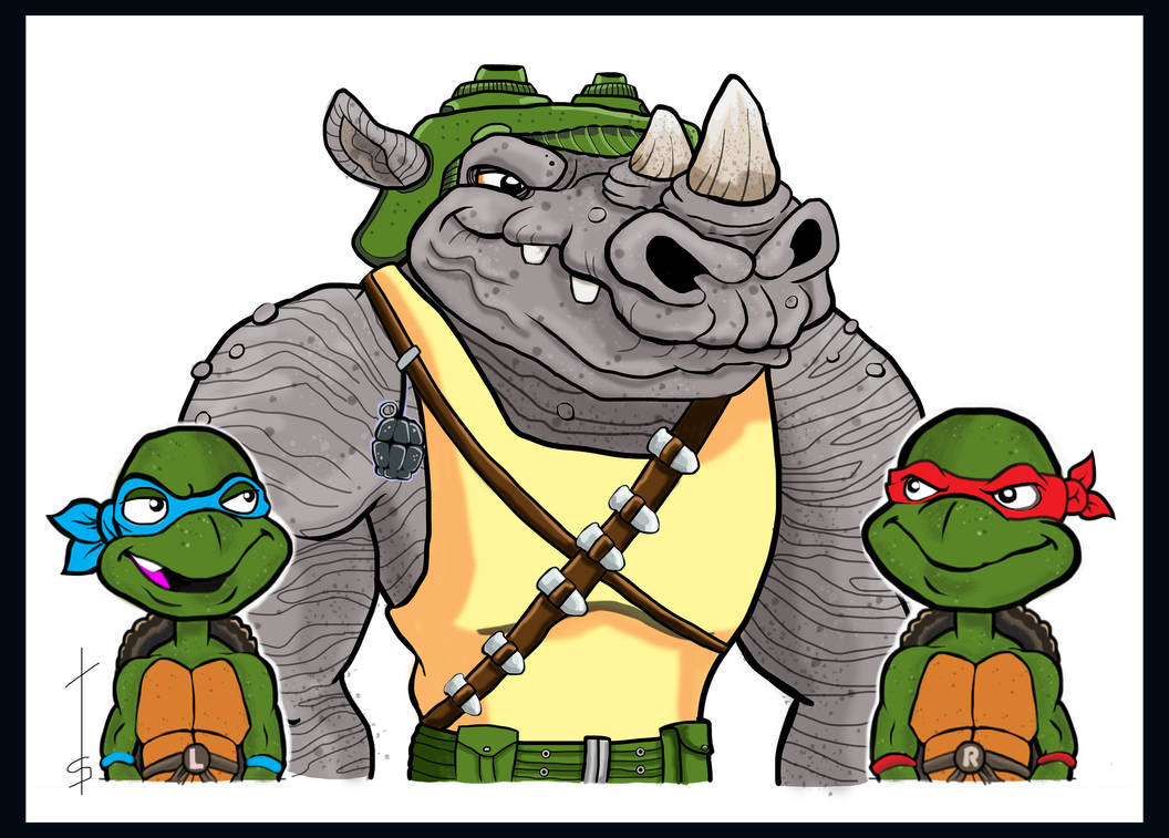Turtles vs Rocksteady by drsteventhewood on DeviantArt