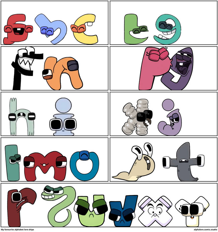 my 2 favorite alphabet lore character [Shitpost] by ItzPiperLovesMuffins on  DeviantArt