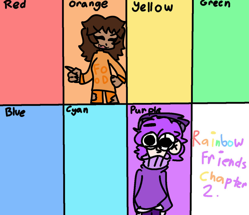 Rainbow Friends Chapter 2 is coming, so I decided to post this. This is my Rainbow  Friends OC. So, I hope you like it. : r/RainbowFriends