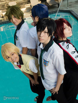 Iwatobi Swim Club and Rin