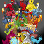 Super Sesame Street Fighter Poster