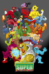 Super Sesame Street Fighter Poster by gavacho13