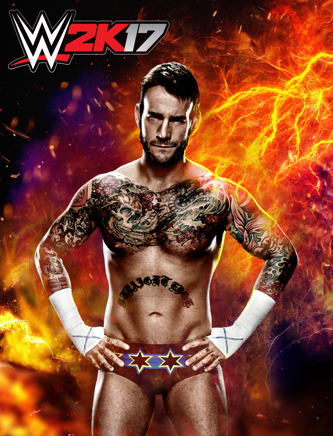 Custom CM Punk WWE 2K17 Render Poster by DarkVoidPictures on DeviantArt