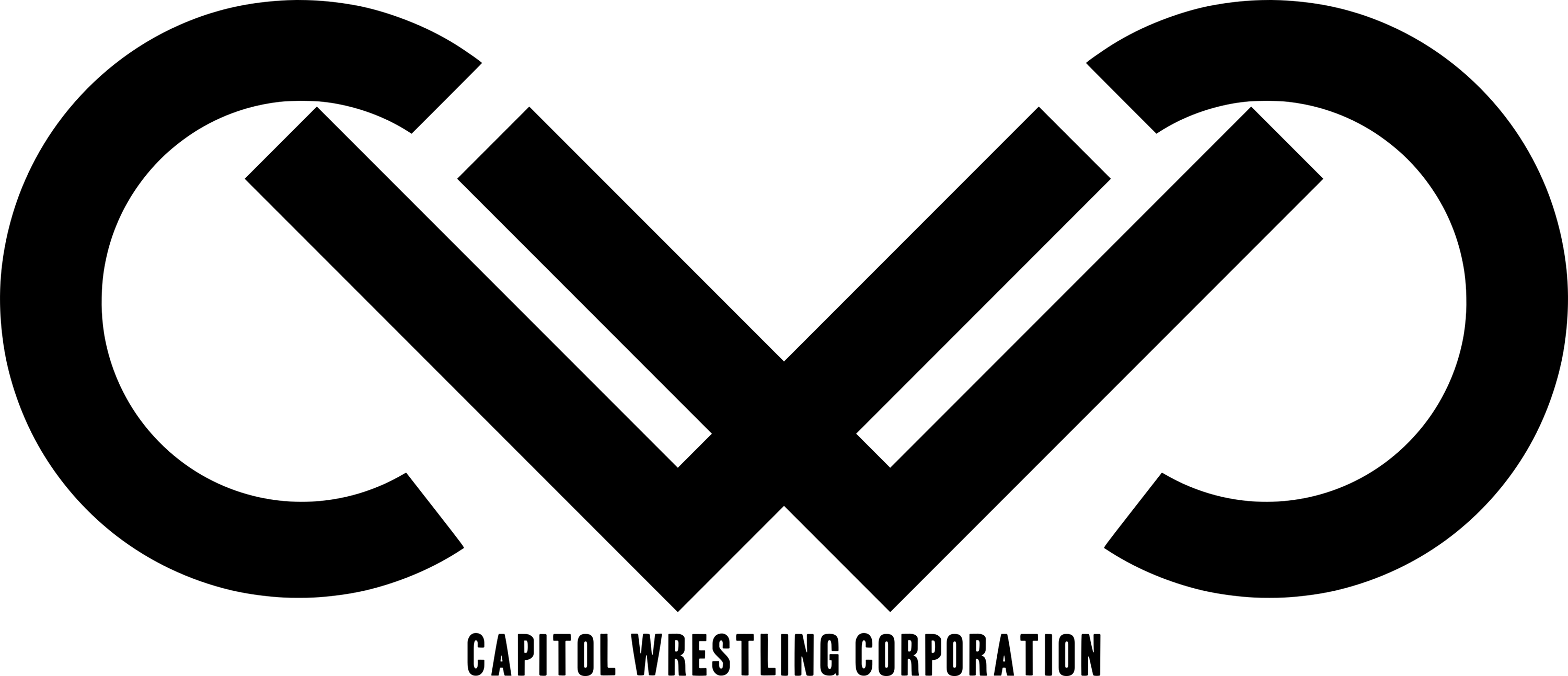 Capitol Wrestling Corporation Logo (Black) by DarkVoidPictures on