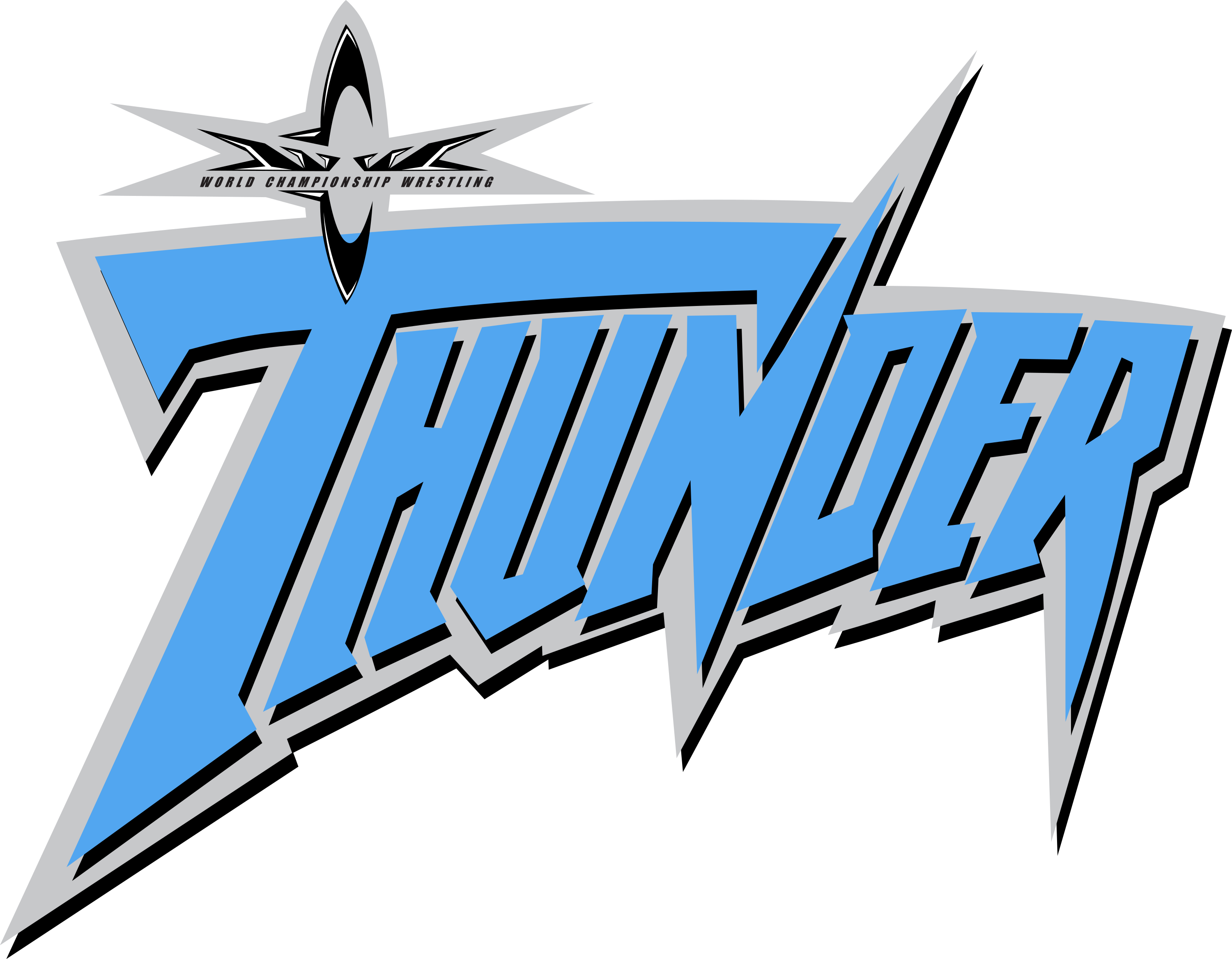 WCW Thunder (1998-2001) Logo by DarkVoidPictures on DeviantArt