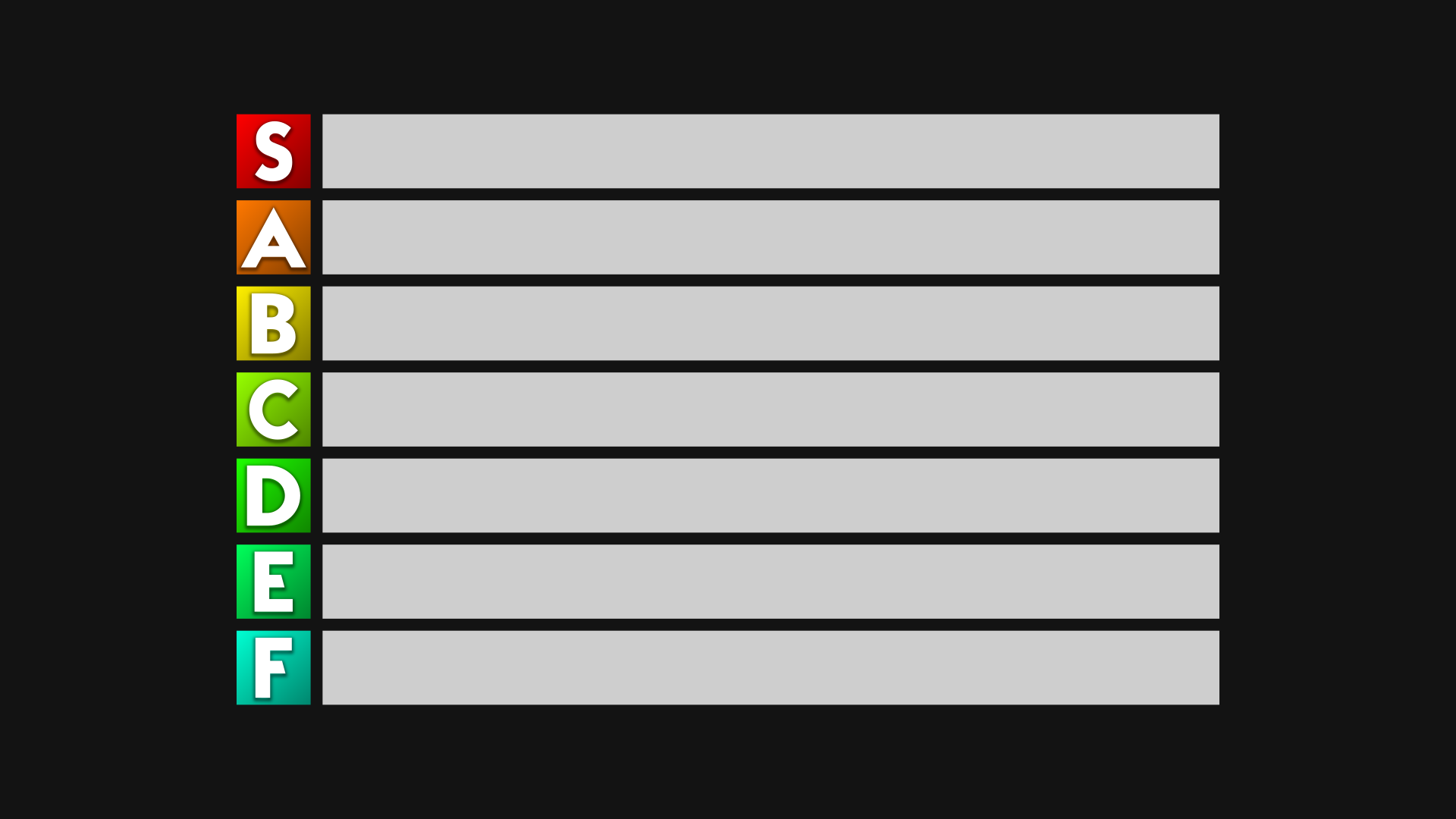 Tier List Template 1 by DarkVoidPictures on DeviantArt