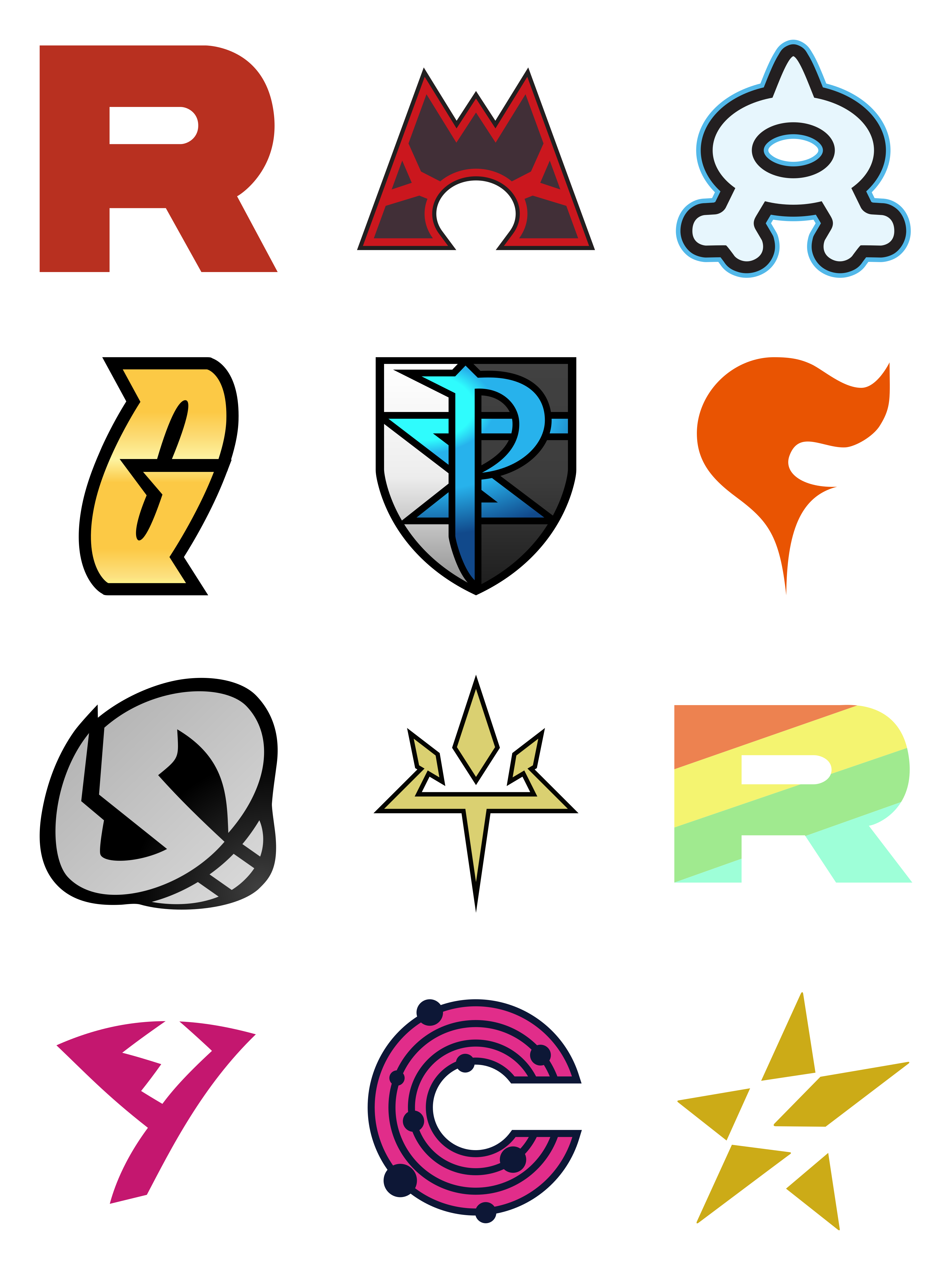 Pokemon Type Symbols by ILKCMP on DeviantArt