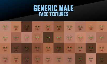 Generic Male Face Textures (WWE 2K22)