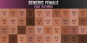 Generic Female Face Textures (WWE 2K24)