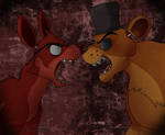 Foxy V.S. Freddy by Koili