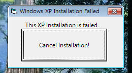 Windows XP Installation Failed by standbyblizzard on DeviantArt
