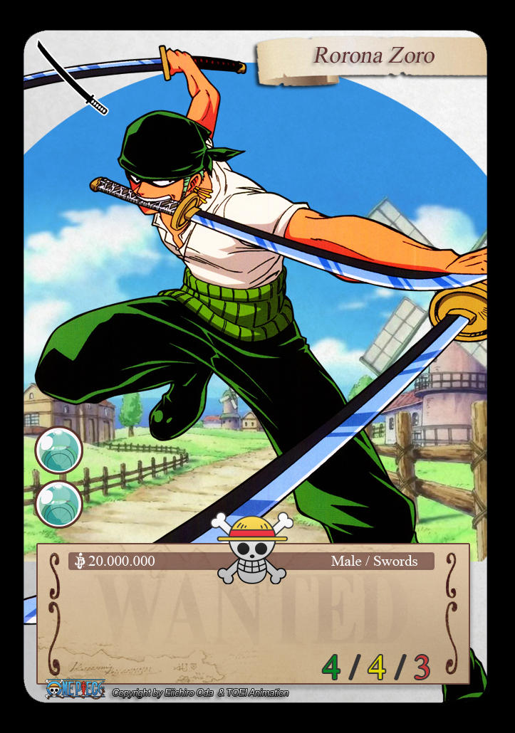 Swordsman Rorona Zoro / One Piece Card Game by SixZac on DeviantArt