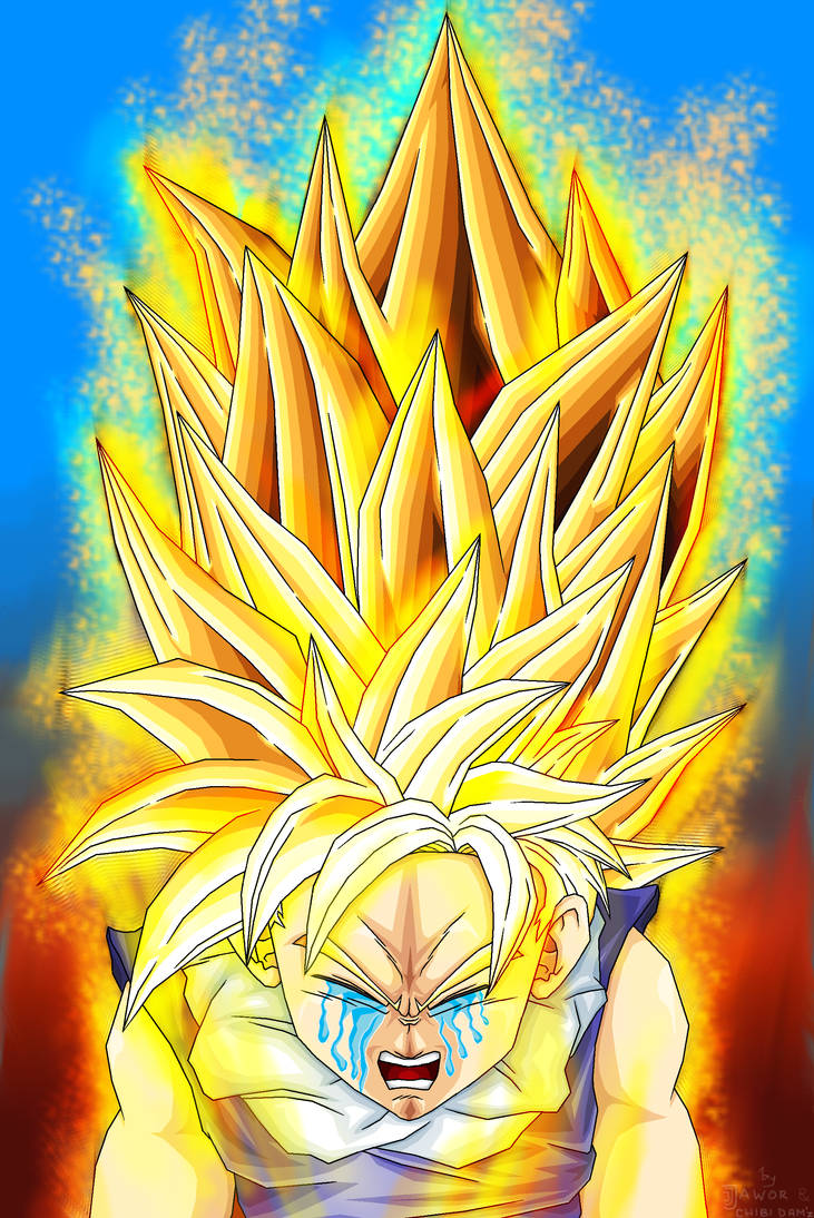 Kid Gohan Crying As A SSJ DBM by JJJawor on DeviantArt