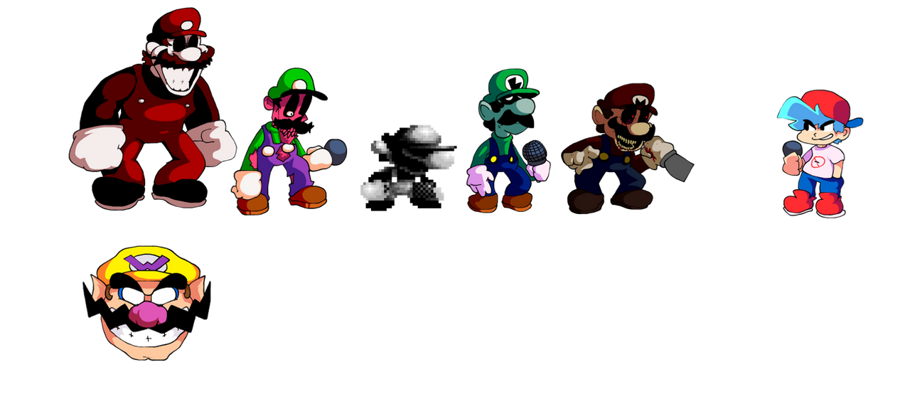 Fnf Mario Madness Remastered Characters by MrZaga64 on DeviantArt