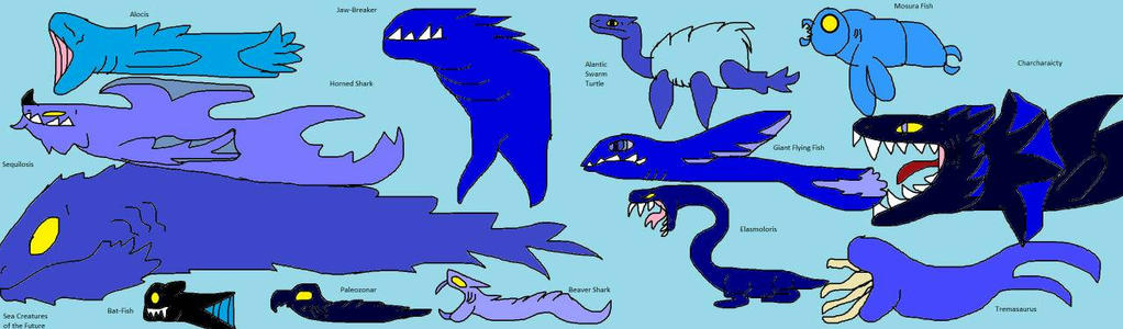 Sea Creatures of the Future by MyLittleGZilla on DeviantArt