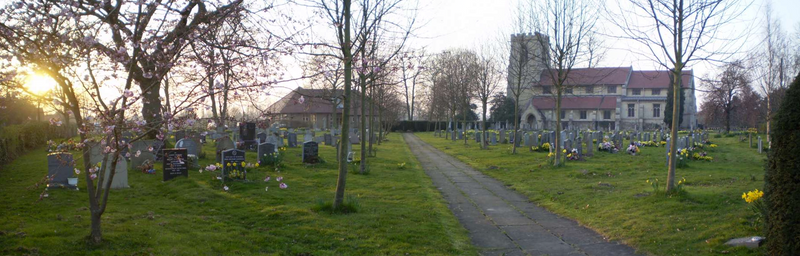 Sunset in the Churchgarden