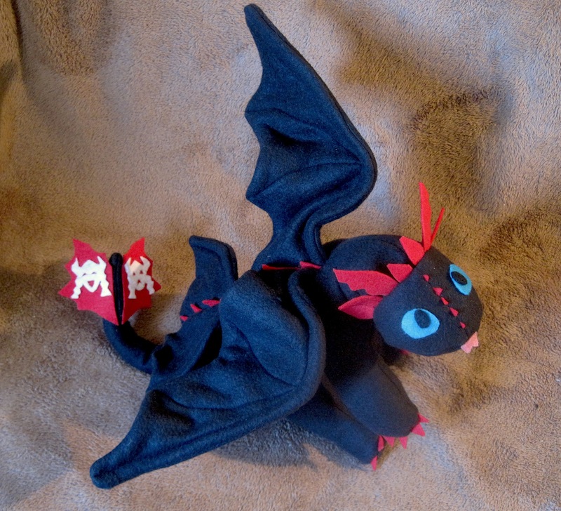 Blood Fury Stuffed Dragon