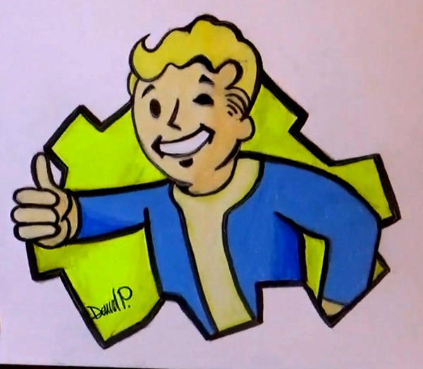 Vault Tec Boy Drawing (Fallout 4)