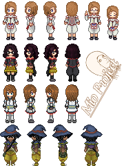 Mio RPG - first characters 2, 4 directions