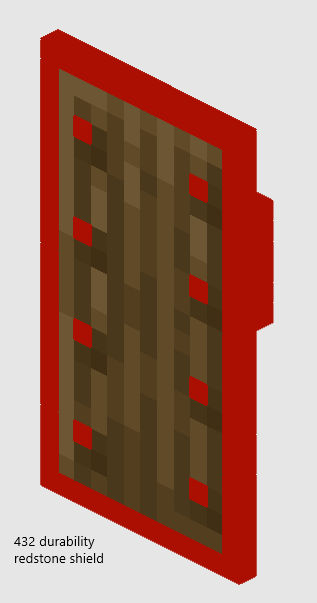 Red Paths Shield Redstone Shield by randomnope on DeviantArt