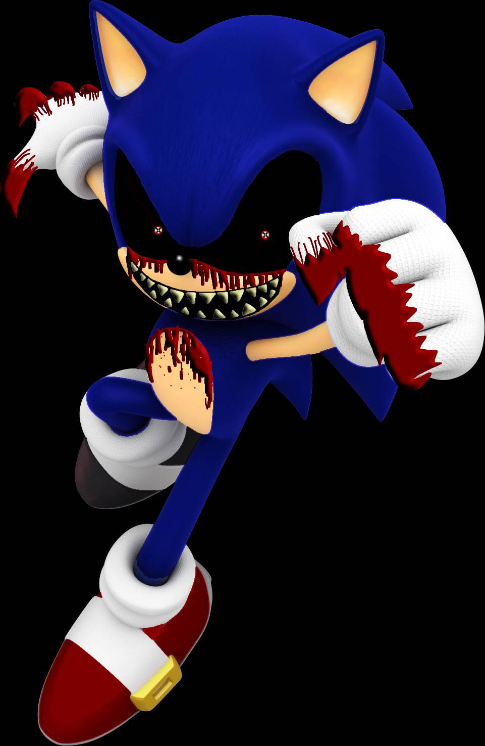 Dibujo de Sonic.exe( ya le puse orejas XD ) by stripXD on DeviantArt