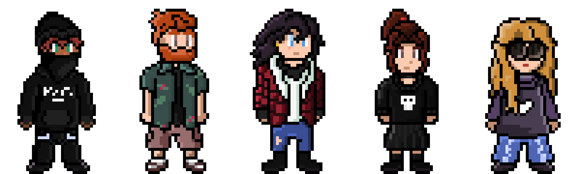 GTA RP Pixel Characters by cloudthebestevr on DeviantArt