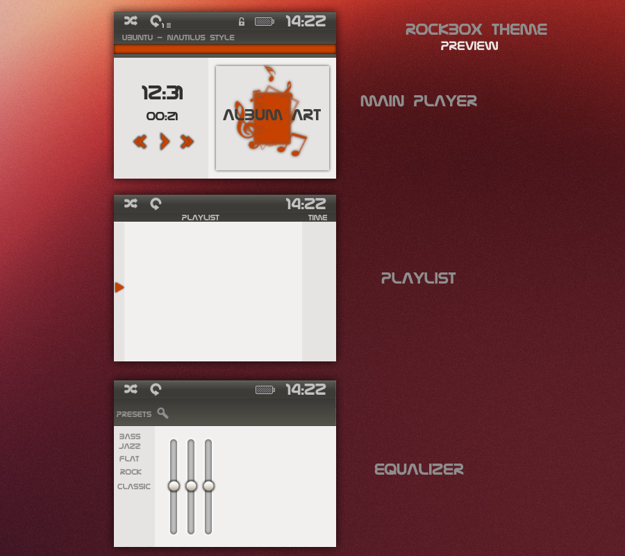 ubuntu _ nautilus style for rockbox preview