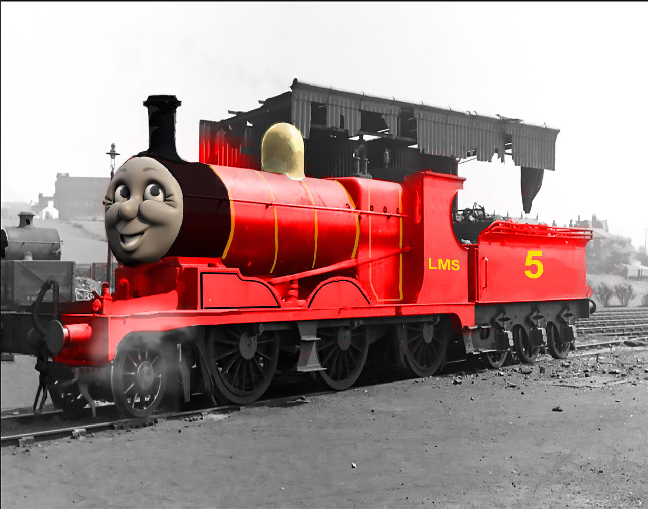 Rms First Red Engine James the Red Engine LMS by vikjohn on DeviantArt