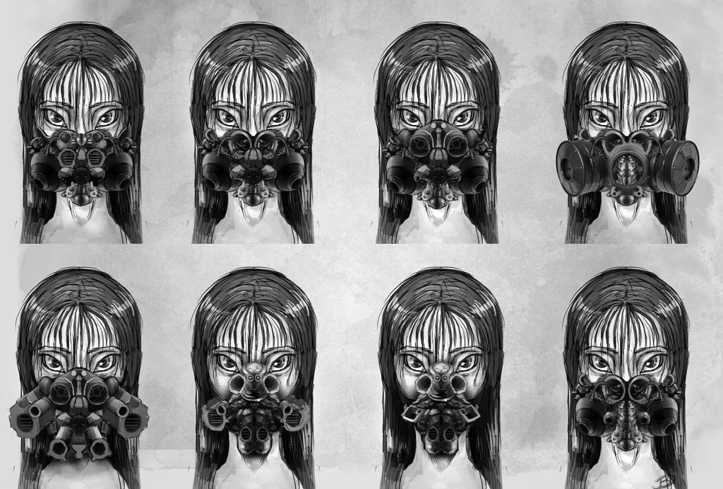 Humanoid Alien Girl - Mask Research by Zaziky on DeviantArt