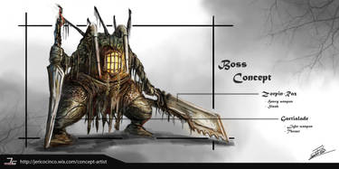 Dark Soul 3 x Bioshock Boss design