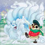 A Day in the Snow ~ Alolan Ninetails and Aurora