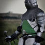Knight in green and white