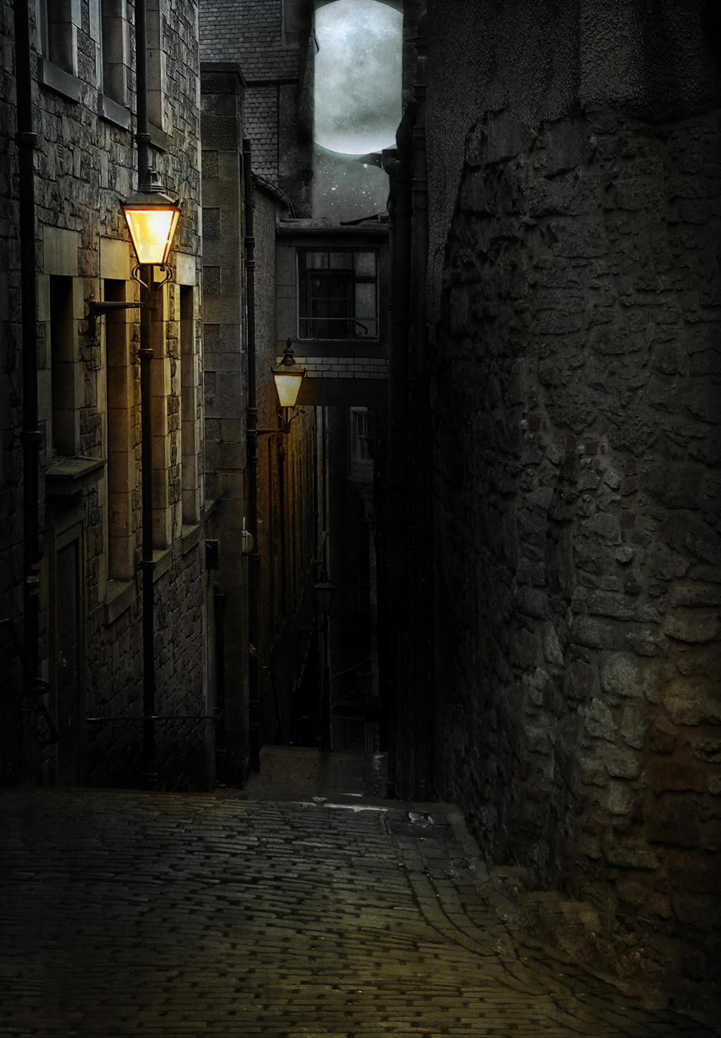 Back Lane premade background