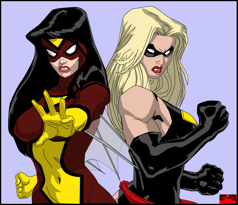 Spider-Woman and Ms. Marvel