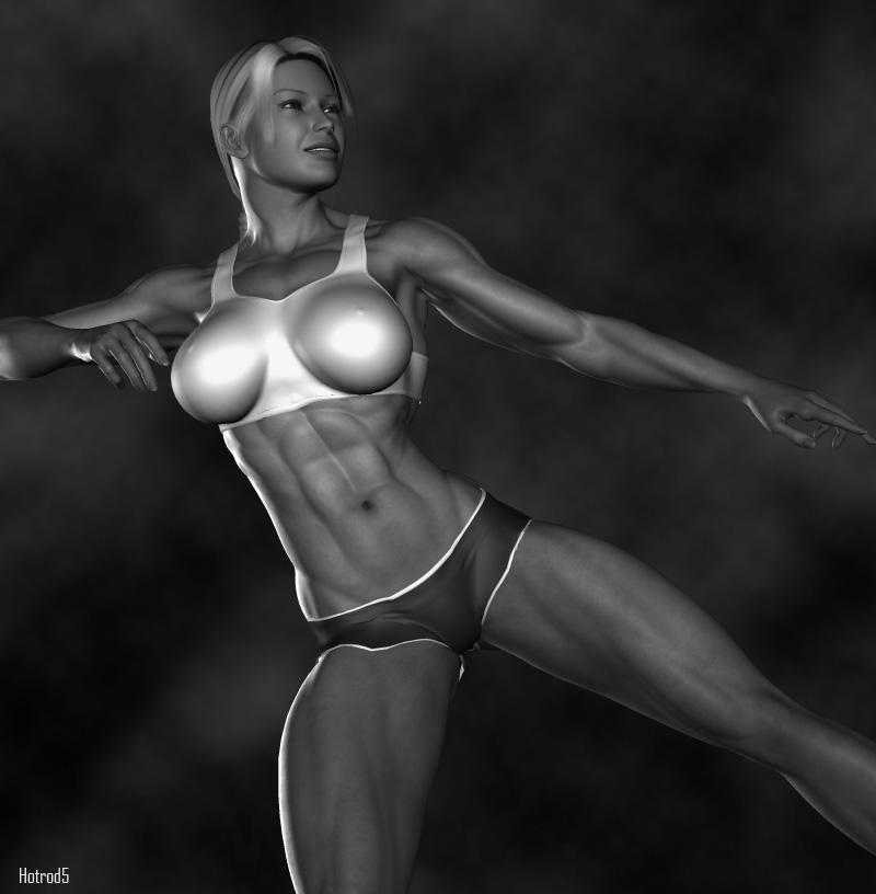 Female Muscle Club Mascot